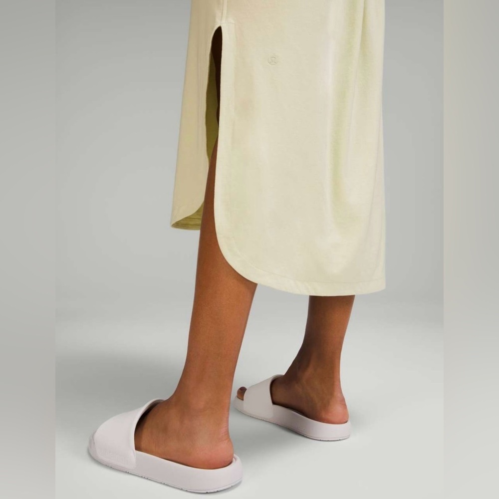 Lululemon Pima Cotton Open-Back Midi Dress in Dewy - Picture 4 of 6